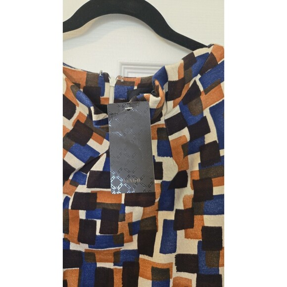 NWT Mango Suit Dress Geometry Pattern Elegant/belt Sz S Casual Formal Business - Picture 3 of 15